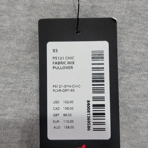 Peloton Chic Fabric Mix Pullover Size XS Womens Workout Top Long Sleeve, BNWT - Picture 5 of 8